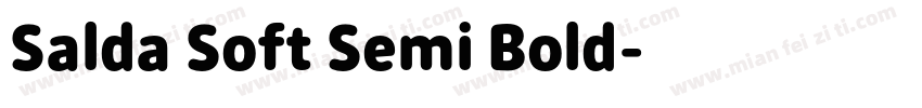 Salda Soft Semi Bold字体转换